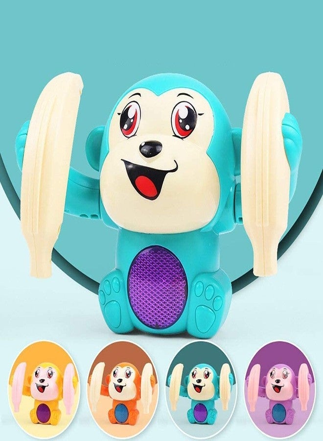 BLISSBORN Voice Activated Tumbling Monkey Toy, Musical Toy with Light and Sound Effects, Tumbling Banana Monkey(Multicolor)- Pack of 1 - Image 4